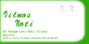 vilmos noti business card